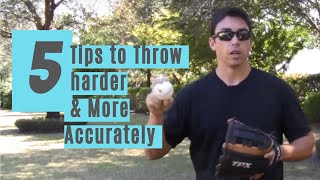 5 pro tips for throwing a baseball harder and more accurately