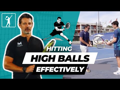 How To Hit HIGH Balls In Tennis - Backhand Guide