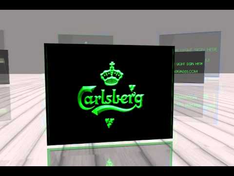 Carlsberg Beer Bar Pub Restaurant Neon Light Sign
