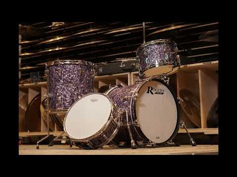 Rogers 12/14/18/5x14" Cleveland (Reissue) Drum Set - Purple Diamond Pearl image 26
