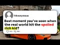 Best Moment You Ve Seen When The Real World Hit The Spoiled Rich Kid