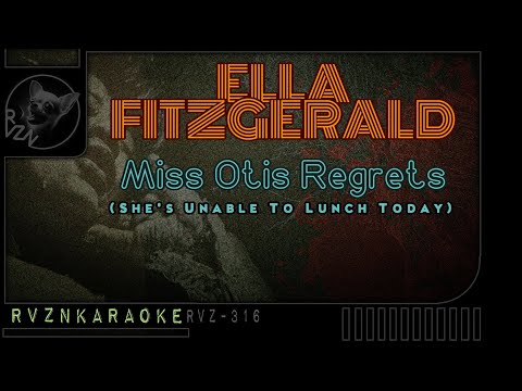 Miss Otis Regrets - Ella Fitzgerald