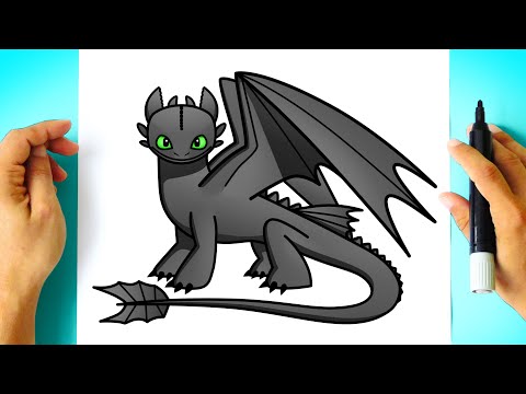 How to DRAW TOOTHLESS DRAGON