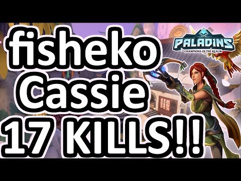 Fisheko Cassie 17 KILLS!! Paladins Pro (FNATIC) Ranked Game Play 1440p High Quality Video