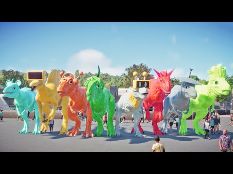 JWE2 Mod Incredibox Sprunki Dino Adventure: Battle and Rampage in Jurassic World - Raddy, Oren