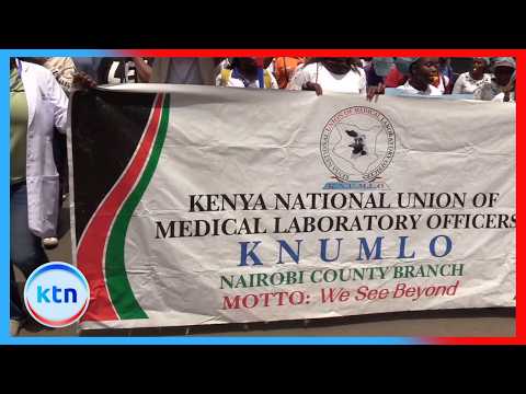 Nairobi health workers protest, accuse Sakaja of ignoring concerns