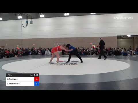 73 Kg Semifinal - Lillian Freitas, CA Vs Latifah McBryde, NY