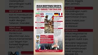 Iran dan negara Eropa Bertemu di Istanbul, Bahas Program Nuklir Teheran, AS-Israel Tak Diajak
