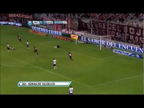 Amazing Goal de Scocco  Independiente 1   Newell s 3  Fecha 1.  Torneo Final 2013