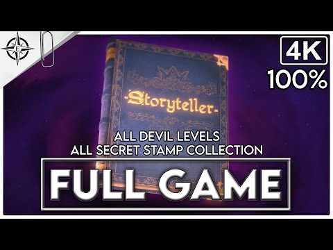STORYTELLER Gameplay 100% Walkthrough (All Devil Levels, All Secret Stamps) FULL GAME [4K 60FPS] - YouTube