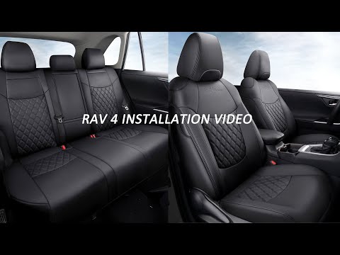 How to Install GIANT PANDA Toyota RAV4 2013-2018 & 2019-2025 Custom Seat Covers (Faux Leather)