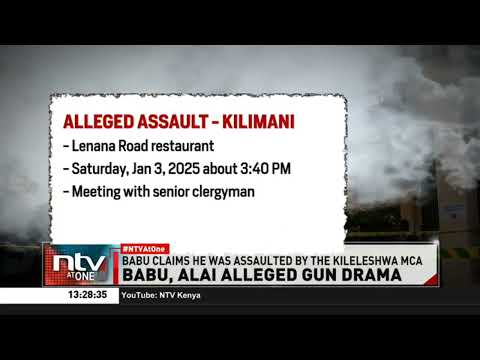 Babu Owino claims he was assaulted with a firearm at a restaurant in Kilimani