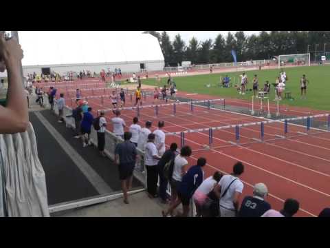 100m Haies minimes final championnat inter régionnal (14"07s) - 13.06.14 - Issoudun
