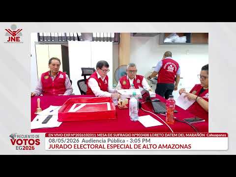EN VIVO 08/05/2026 3:05 PM AUDIENCIA PUBLICA JEE ALTO AMAZONAS