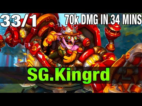 SG. kingrd 7.8K MMR Plays Timbersaw 33/1  - Dota 2