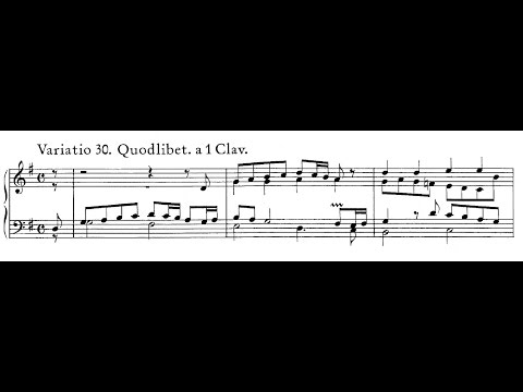 Bach, Variazioni Goldberg - Var. 30: Quodlibet (score)