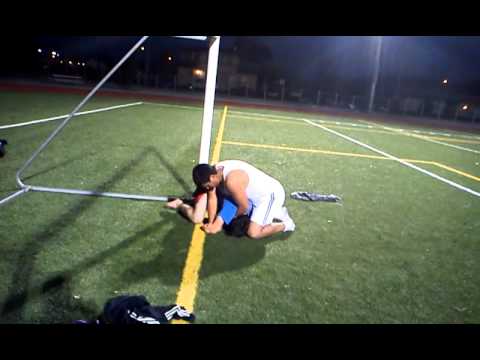 Russian vs. Soccer player