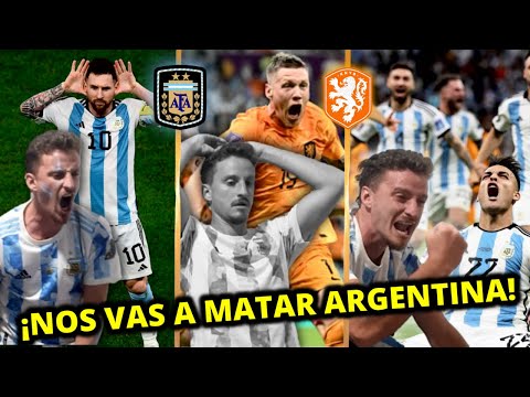 Argentina 2(4) - (3)2 Países Bajos - REACCION - Padre e hijo ARGENTINOS LOCOS - Mundial Qatar 2022