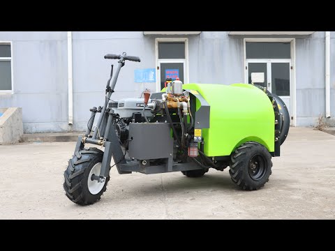 mini  hand hold type garden air blast power sprayer work video