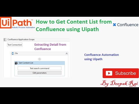How to Get Content List from Confluence using Uipath | Confluence Automation