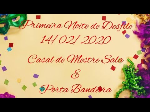 Casais de Mestre Sala e Porta Bandeira - Primeiro Dia de Desfile, Santos Carnaval 2020