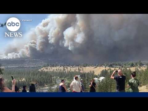 Fast-moving wildfires tear through homes in Washington