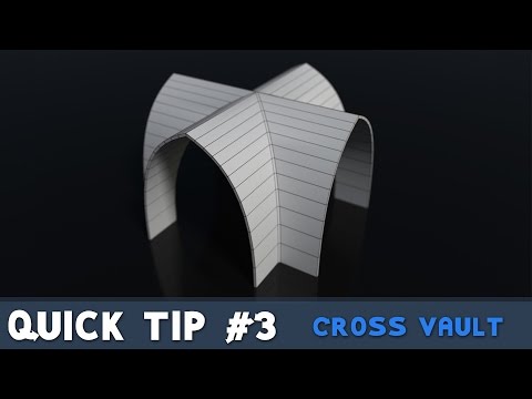 Blender Quick Tip #3 | How to easily model a Cross Vault