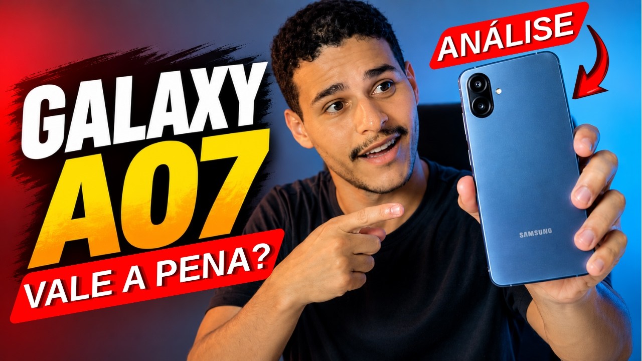 Miniatura da avaliação em vídeo de Smartphone Samsung Galaxy A07 128GB 4GB RAM Câmera 50MP Tela 6.7