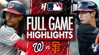 워싱턴 내셔널스 vs 샌프란시스코 자이언츠 - 경기 하이라이트 🔥 2026년 6월 9일 MLB 시즌