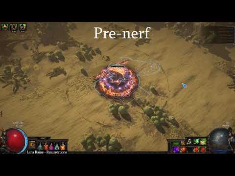 PoE: Toxic Rain Before & After the "Nerfs"