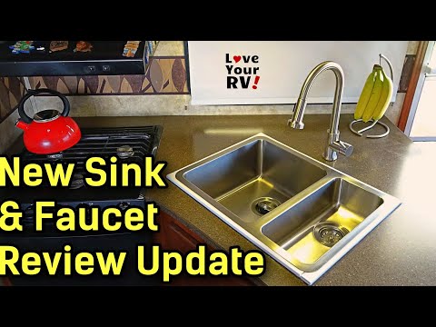 Stainless RV Kitchen Sink & LCI Flow Max Faucet Update & Review