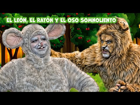 El León, El Ratón y El Oso Somnoliento | Cuentos infantiles para dormir en Español