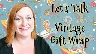 Selling Vintage Wrapping Paper - Flat Gift Wrap -  How to Find, Price and Ship