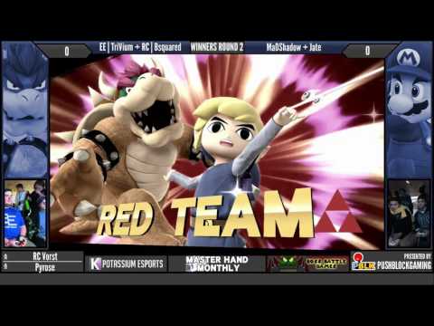 MHM8 [Wii U] - EE | TriVium + RC | Bsquared (Toon Link) vs MaDShadow + Jate (Mario) - WINNERS ROUND