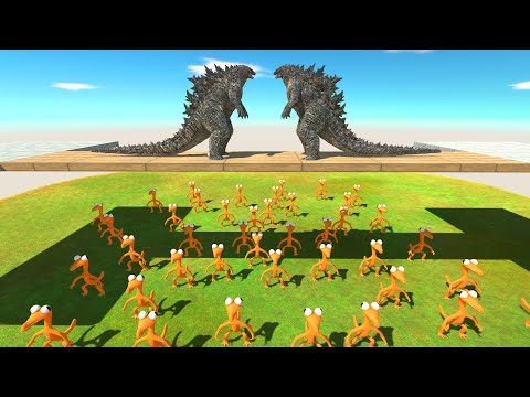 Who Will Fall Into Rainbow Friend Orange - Animal Revolt Battle Simulator