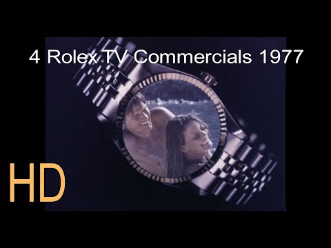 Commercials 4 Rolex 1977 Vintage TV Ads 16mm HD "Lear Jetting" "Romance" "White Shark / SubMariner"