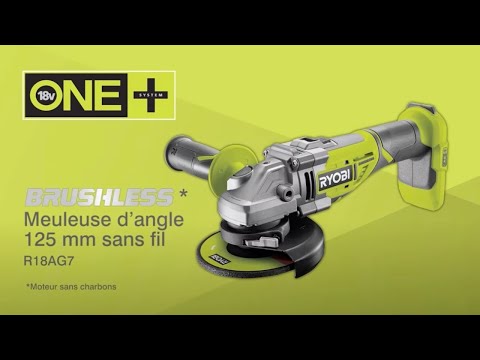 Meuleuse d’angle Brushless 125 mm 18V ONE+ - machine nue RYOBI