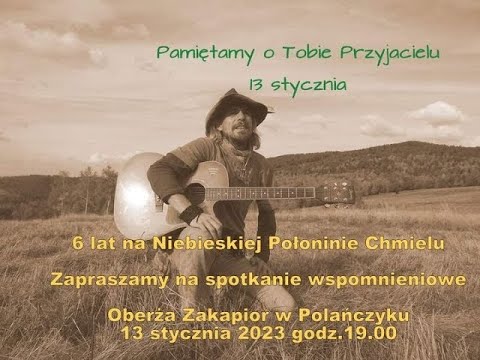 Spotkanie ku pamięci Przemka Chmiela Chmielewskiego 13.01.2023 Oberża Zakapior Polańczyk