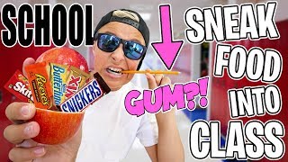 WEIRD WAYS TO SNEAK FOOD INTO CLASS! Back to School Pranks