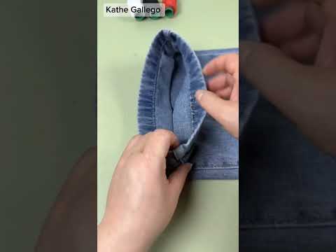 cómo cogerle ruedo a un pantalón sin cortar