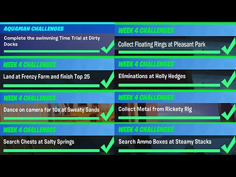 All Week 4 Easy Challenges Complete Guide In Fortnite Chapter 2 Season 3 (Week 4 Challenges)