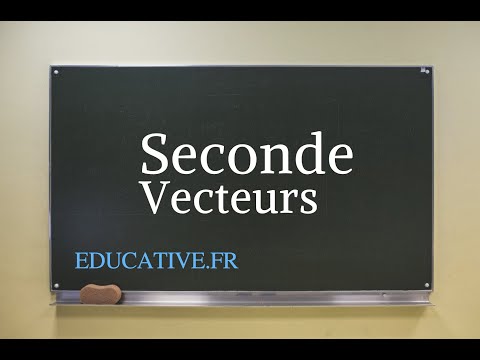 Seconde: vecteurs et démonstration. La relation de Chasles.