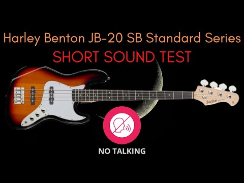 STUNNING 111 EUROS BRAND NEW EL. BASS! Harley Benton JB-20 SB Standard Series - SHORT SOUND TEST