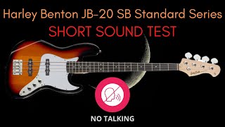 Video thumbnail for STUNNING 111 EUROS BRAND NEW EL. BASS! Harley Benton JB-20 SB Standard Series - SHORT SOUND TEST by Bedroom Music Producer