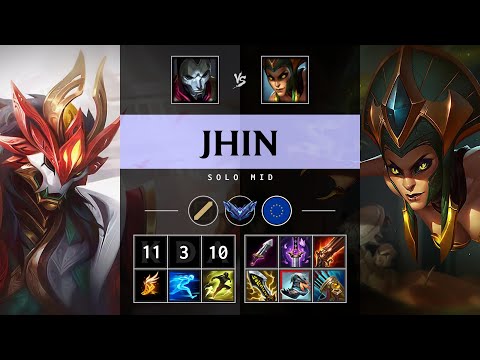 Jhin Mid vs Cassiopeia - EUW Diamond Patch 25.13
