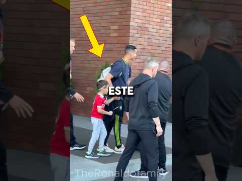 Cristiano Ronaldo makes a young fan cry! 😱 #cr7 #cristianoronaldo
