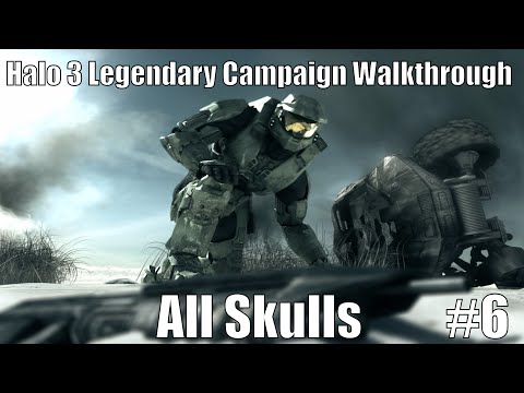 Halo 3 Legendary Campaign Walkthrough + All Skulls - Mission 6 (The Ark)