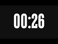 26 Seconds Timer Alarm Countdown 4K Video