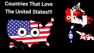 Countries that Love USA