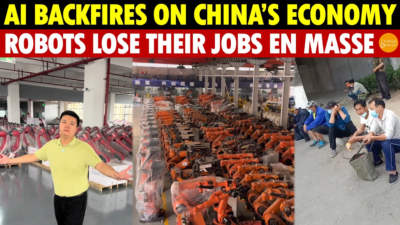 China’s Scariest Economic Scene! AI Backfires, Factories Freeze, Even Robots Lose Their Jobs
